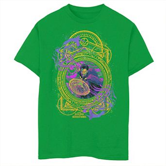 Boys 8-20 Doctor Strange Movie 2 Neon Strange Portal Seal Tee
