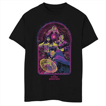 Boys 8-20 Doctor Strange Movie 2 Magic Pop Neon Groupshot Tee