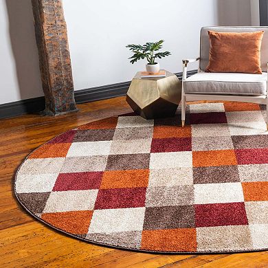 Unique Loom Autumn Patchwork Rug