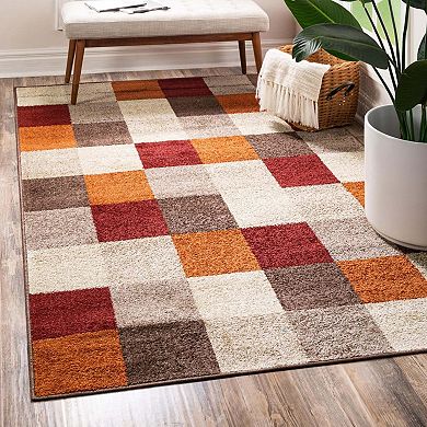 Unique Loom Autumn Patchwork Rug
