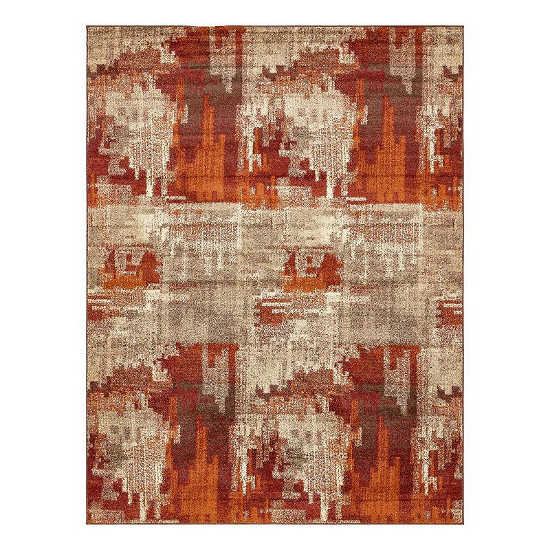 Unique Loom Autumn Cinnamon Rug, Multicolor, 8Ft Rnd