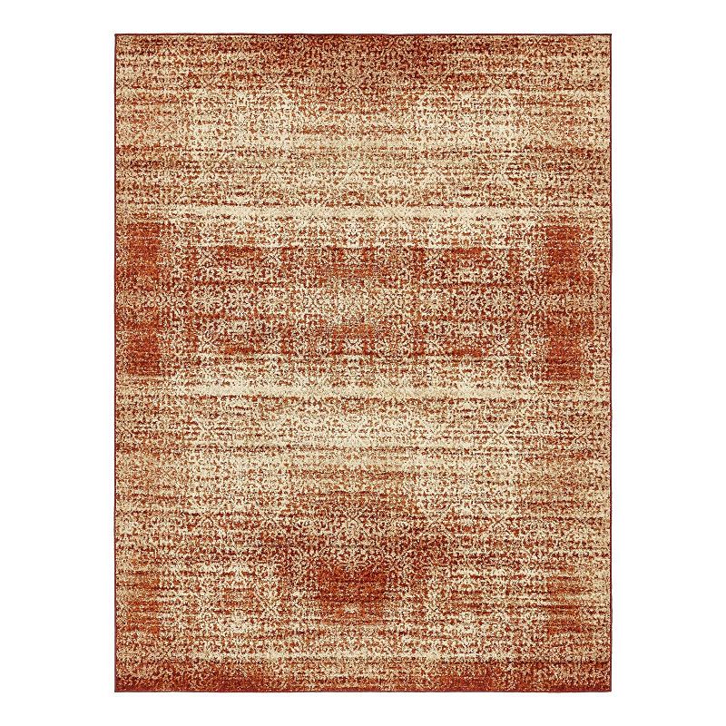 Unique Loom Autumn Traditions Rug, Red, 9X12 Ft