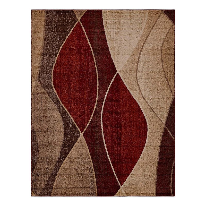 Unique Loom Autumn Plantation Rug, Multicolor, 8Ft Rnd