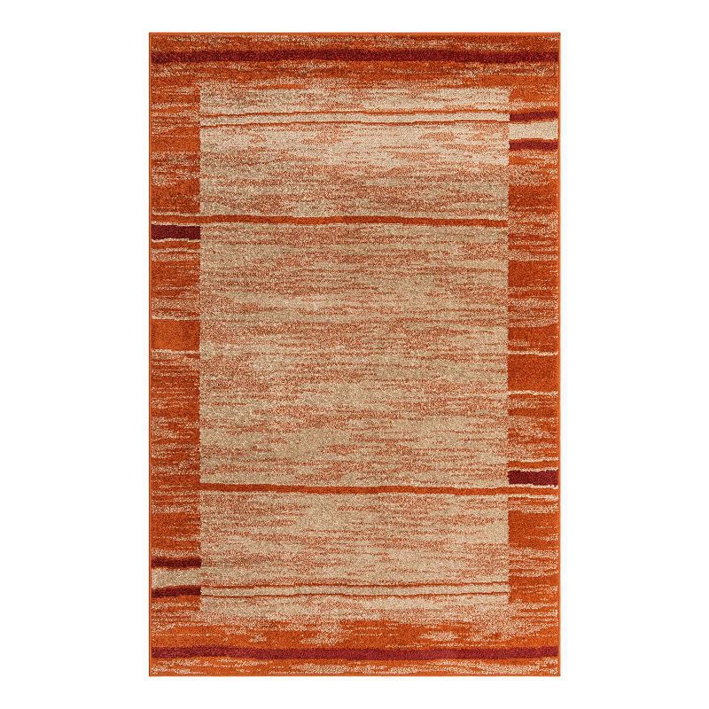 Unique Loom Autumn Foilage Rug, Beig/Green, 8Ft Rnd