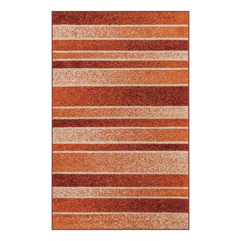 Unique Loom Autumn Artisanal Rug, Red, 8Ft Rnd