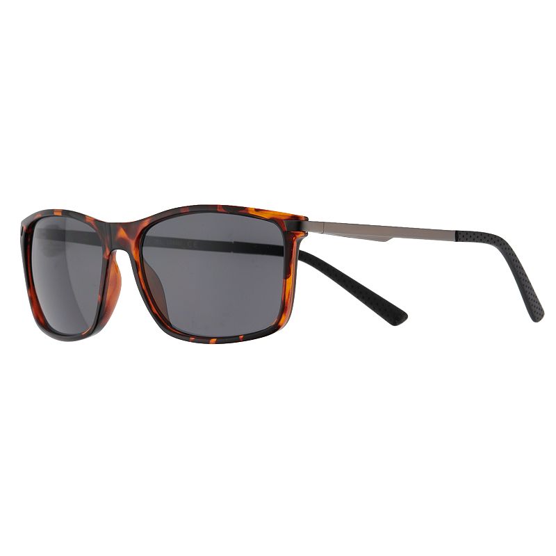 Mens Sonoma Goods For Life Combo Rectangle Sunglasses, Dark Brown