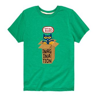 Boys 8-20 Pete The Cat Imagination Box Graphic Tee