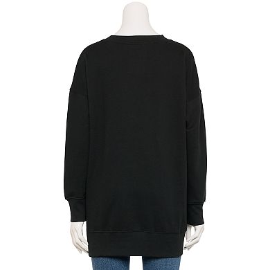 Juniors' Adaptive SO® Easy Dressing Henley Sweatshirt Sensory Friendly