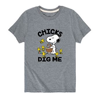 Boys 8-20 Peanuts Easter Chicks Dig Me Graphic Tee