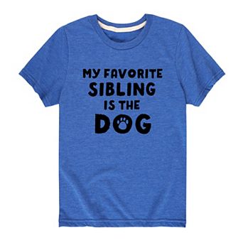 Boys 8-20 Favorite Sibling Is The Dog Graphic Tee