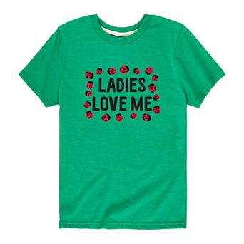 Boys 8-20 Ladies Love Me Ladybugs Graphic Tee