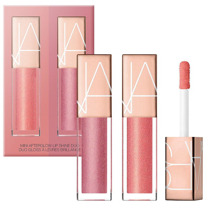 Mini Afterglow Lip Shine Gloss Set, Pink