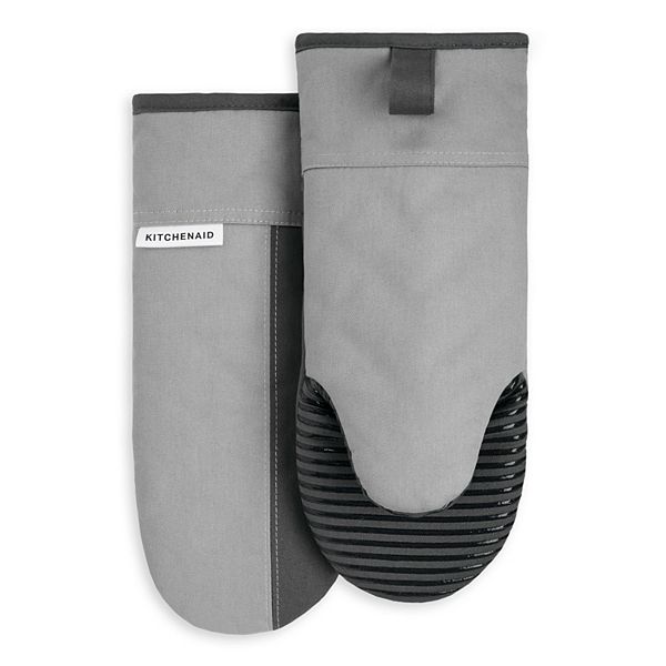 KitchenAid 2pk Cotton Beacon Oven Mitts Gray