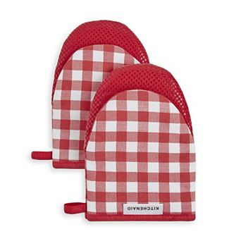 KitchenAid Gingham Mini Oven Mitt 2 pk