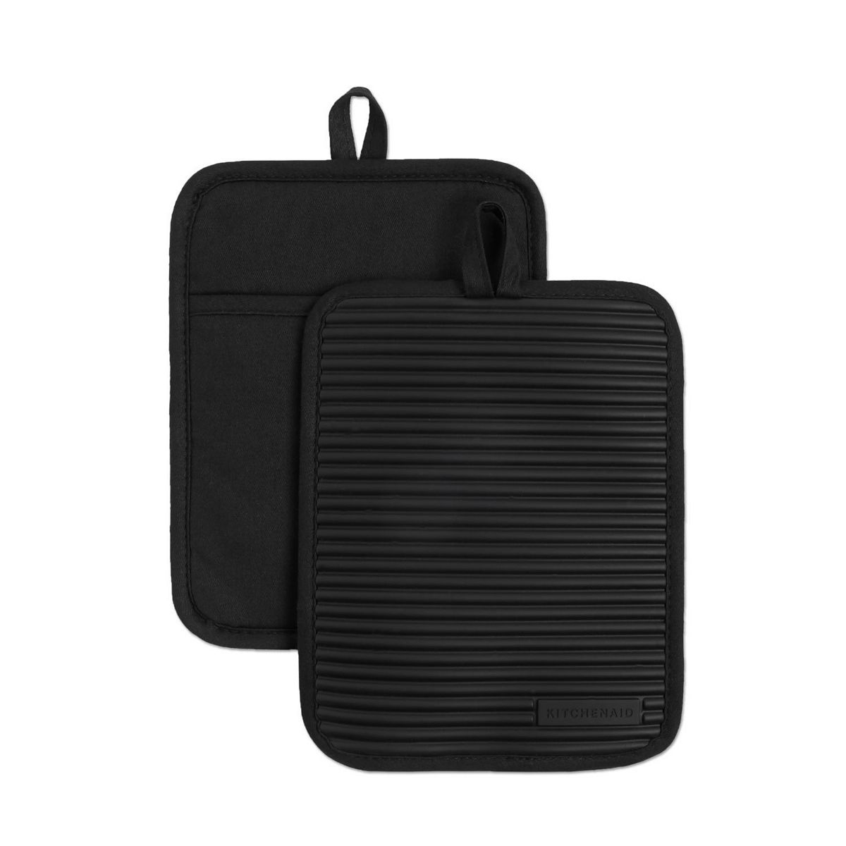 KitchenAid Silicone Pot Holder 2-pk. - Onyx Black
