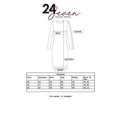 Plus Size 24seven Comfort Apparel Sleeveless Empire Waist Maxi Dress