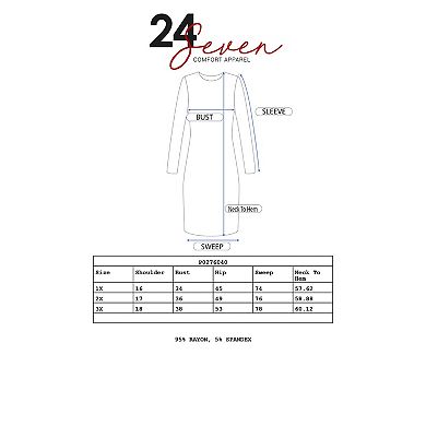 Plus Size 24seven Comfort Apparel Sleeveless Empire Waist Maxi Dress