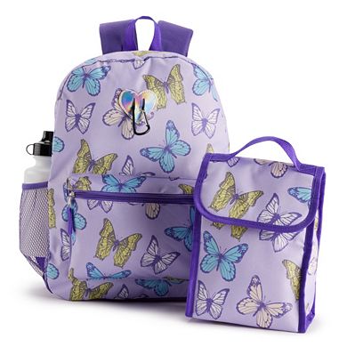 Girls Print Backpack 6-Piece Set