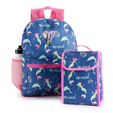 Girls Print Backpack 6-Piece Set