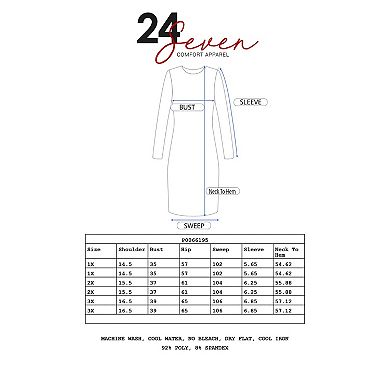 Plus Size 24seven Comfort Apparel Ruffle Cold Shoulder A-Line Maxi Dress