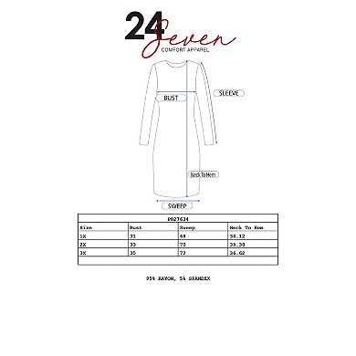 Plus Size 24seven Comfort Apparel Knee Length Strapless Mini Dress