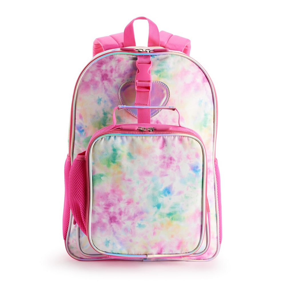 Love @ First Sight Girls shops Multicolor Bling Glitter Backpack & Lunch Bag 2 Pc Set