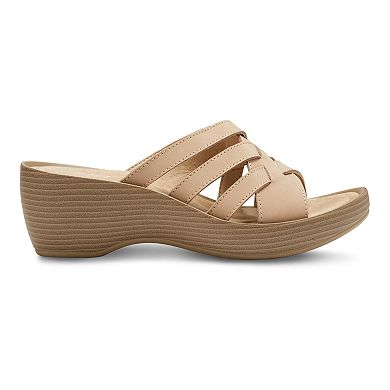 Eastland Poppy Women's Leather Wedge Sandals