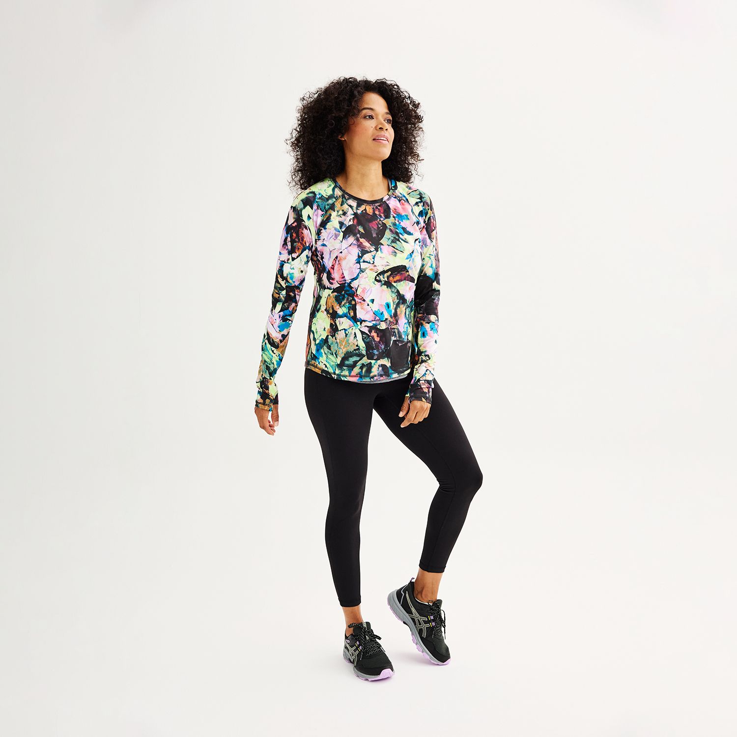 Haut Manches Longues Tek Gear "On The Go" Pour Femme - Taille M - Couleur Violet - Occasion Très Bon état