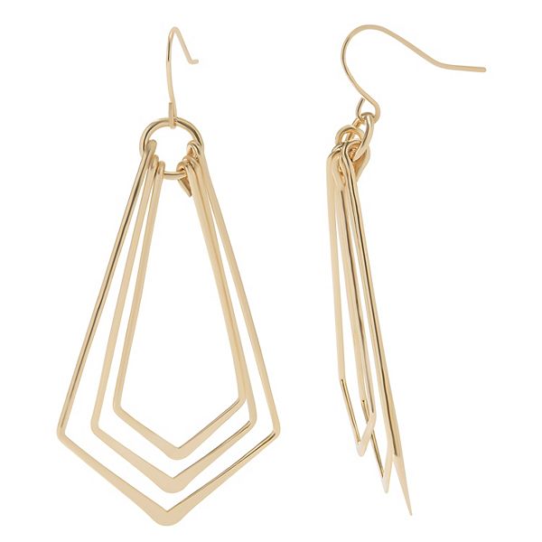 Sonoma Goods For Life® Repeated Geo Shape Drop Earrings