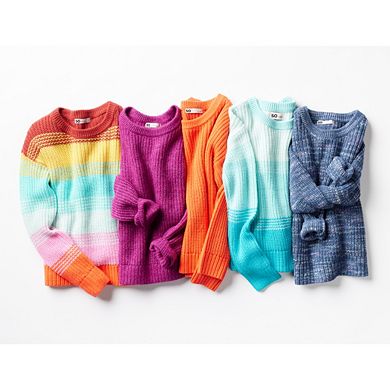 Girls 6-20 SO® Knit Crewneck Sweater in Regular & Plus Size