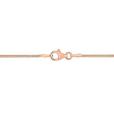 Stella Grace Gold Tone Sterling Silver 1.2 mm Snake Chain Bracelet