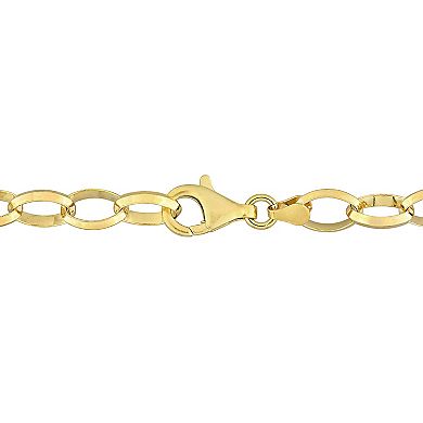 Stella Grace Sterling Silver 8 mm Rolo Chain Bracelet