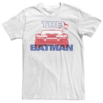 Men's DC Comics The Batman Red Batmobile Tee