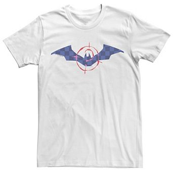 Men's DC Comics The Batman Mask Up Red And Blue Tee