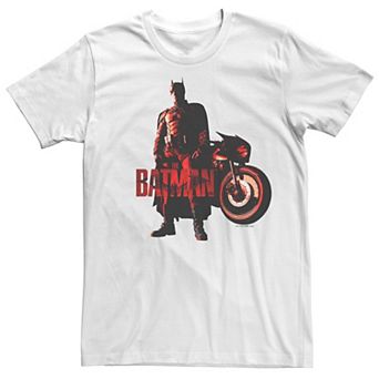 Men's DC Comics The Batman Batcycle Red Light Tee