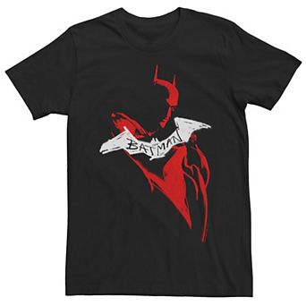 Men's DC Comics The Batman Red Spray Paint Bat Symbol Tee