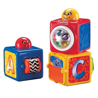 Fisher-Price Brilliant Basics Stacking Action Blocks