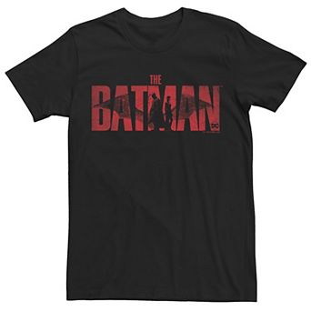Men's DC Comics The Batman Red Batman Logo Tee