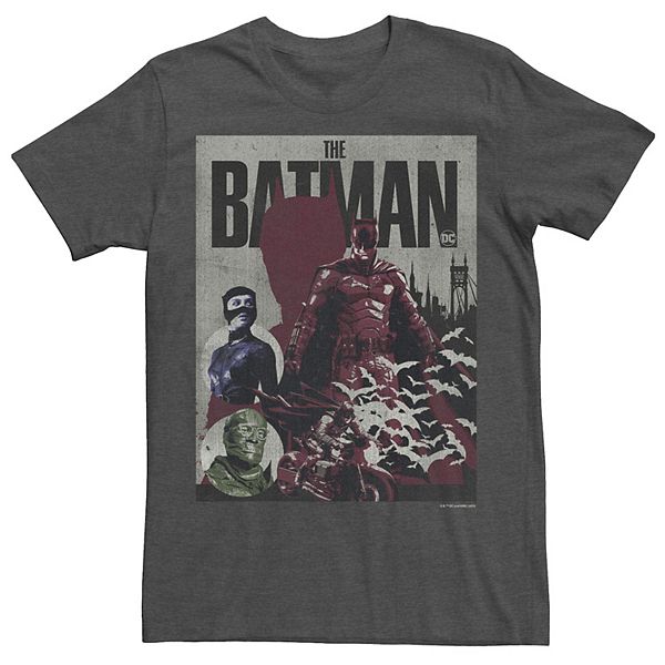 Men's DC Batman Retro Bat Poster Tee