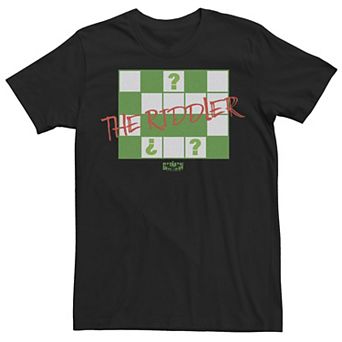 Men's DC Batman Crossword Riddles Tee