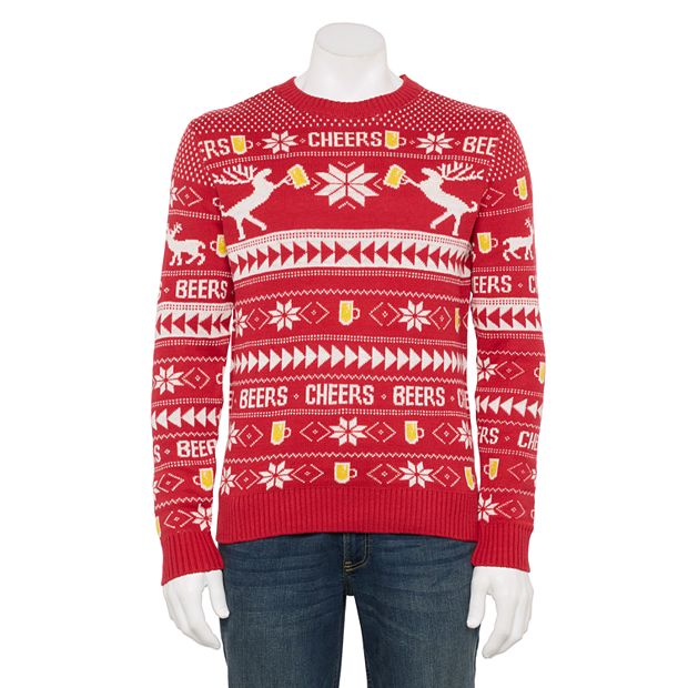 Men s Holiday Sweater with Hat