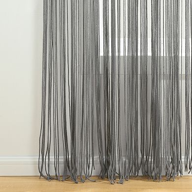 Lush Decor Boho Macrame Tassel Window Curtain Panel