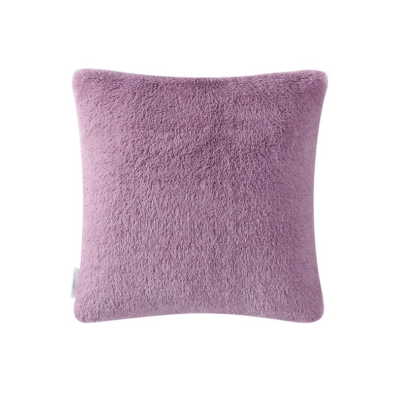 Koolaburra by UGG Shae Faux Fur Kids Throw Pillow, Purple, 18X18