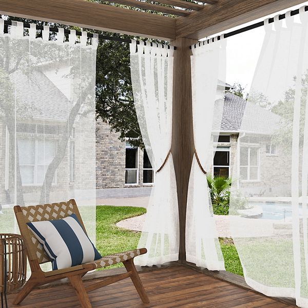 No. 918 Amina Sheer Indoor/Outdoor Fade Resistant Curtain