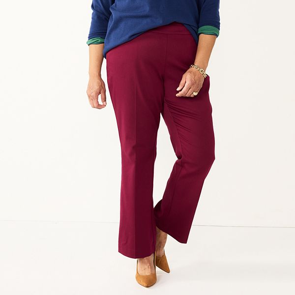 Plus Size Croft & Barrow® Effortless Stretch Bootcut Pants