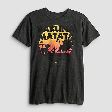 Disney's The Lion King Simba, Timon & Pumbaa Men's Hakuna Matata Tee