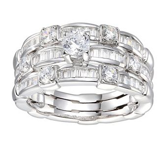 Sterling Silver Cubic Zirconia Ring