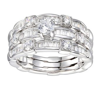 Sterling Silver Cubic Zirconia Ring