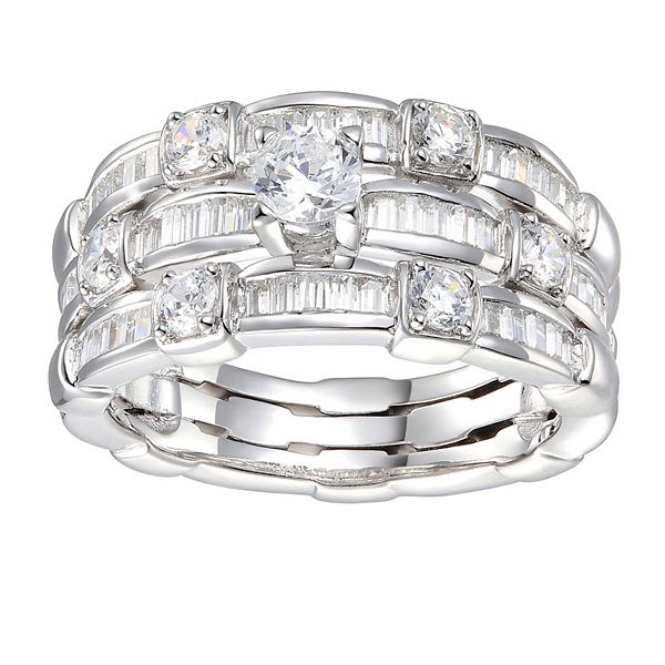Sterling Silver Cubic Zirconia Ring