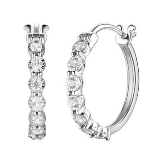 1/10 Carat T.W. Diamond Hoop Earrings
